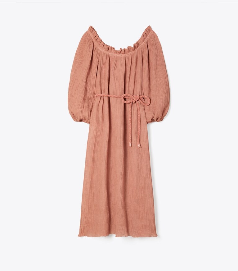 Tory burch shop linen ruffle dress