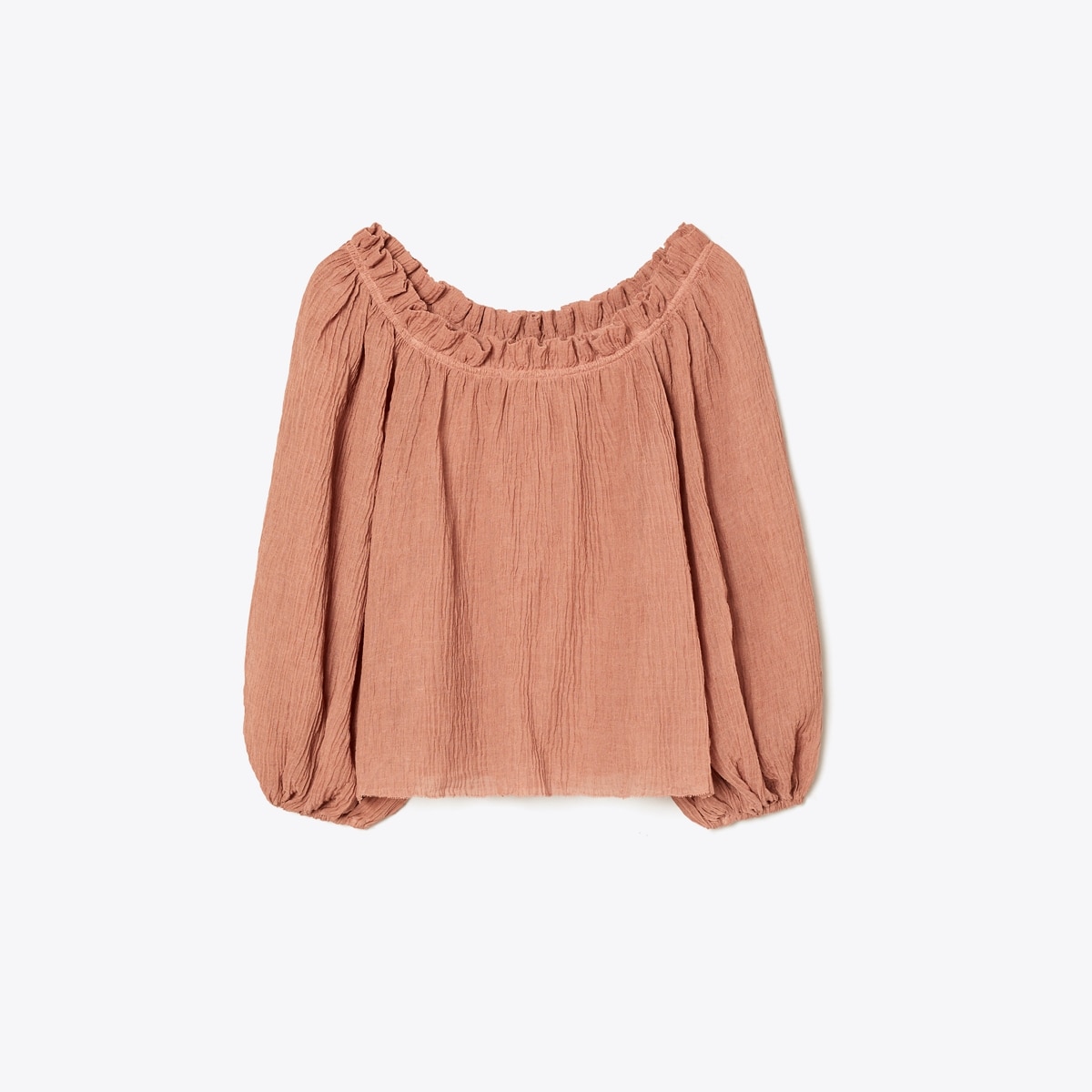 Ruffle Neck Top: Women's Designer Tops | Tory Burch