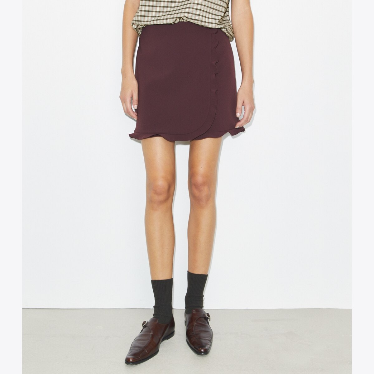 RUFFLE STRETCH GOLF SKIRT - thumbnail 5