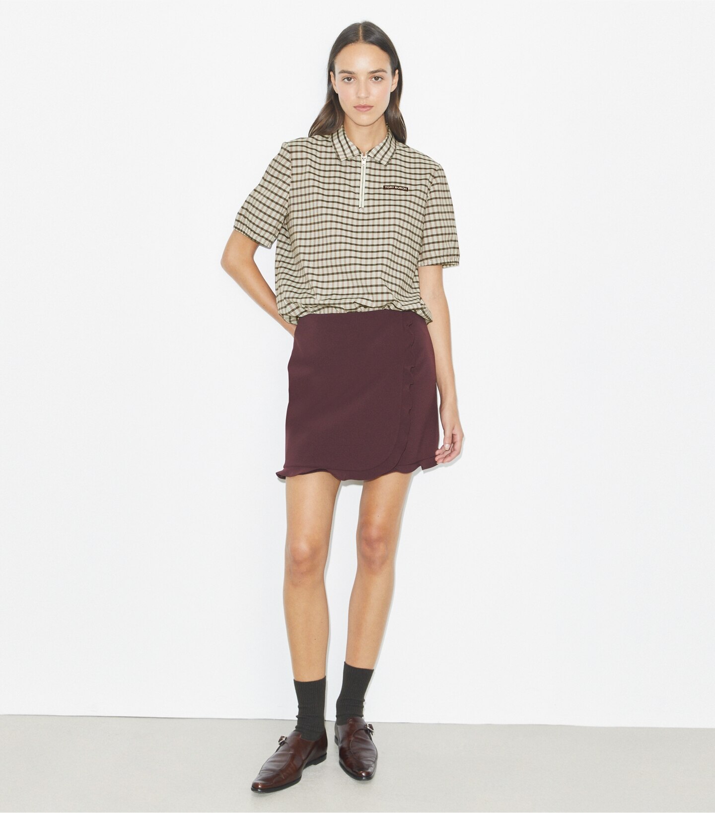 Ruffle Stretch Golf Skirt