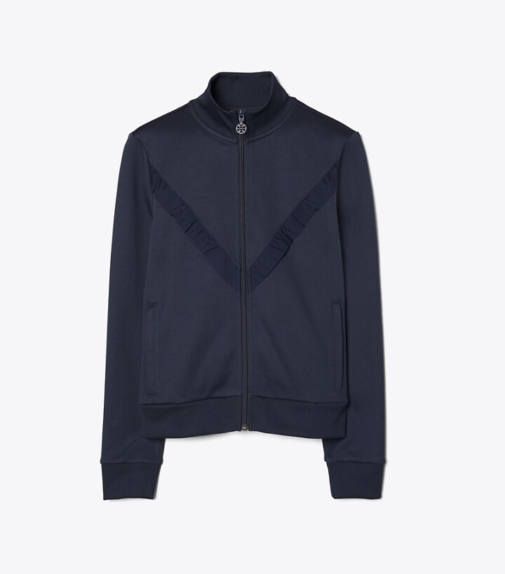 Ruffle Track Jacket: Women's Designer Jackets | Tory Sport