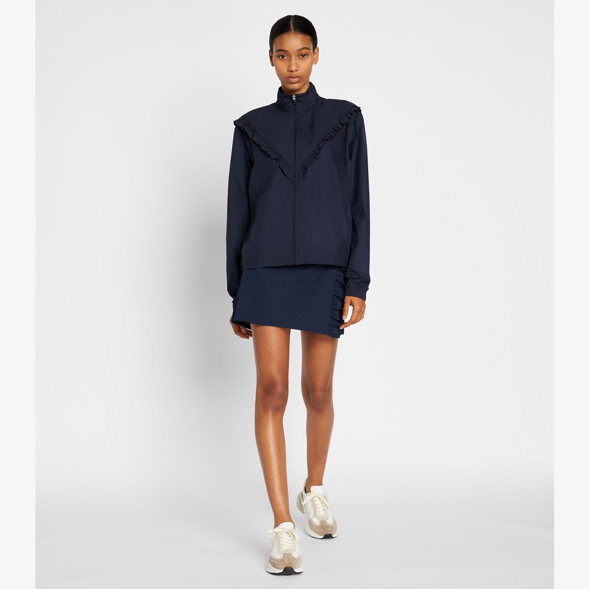Ruffle Windbreaker: Women's Designer Jackets | Tory Sport