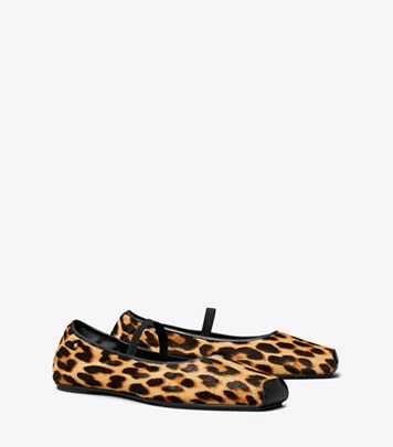 Leopard tory burch flats hotsell