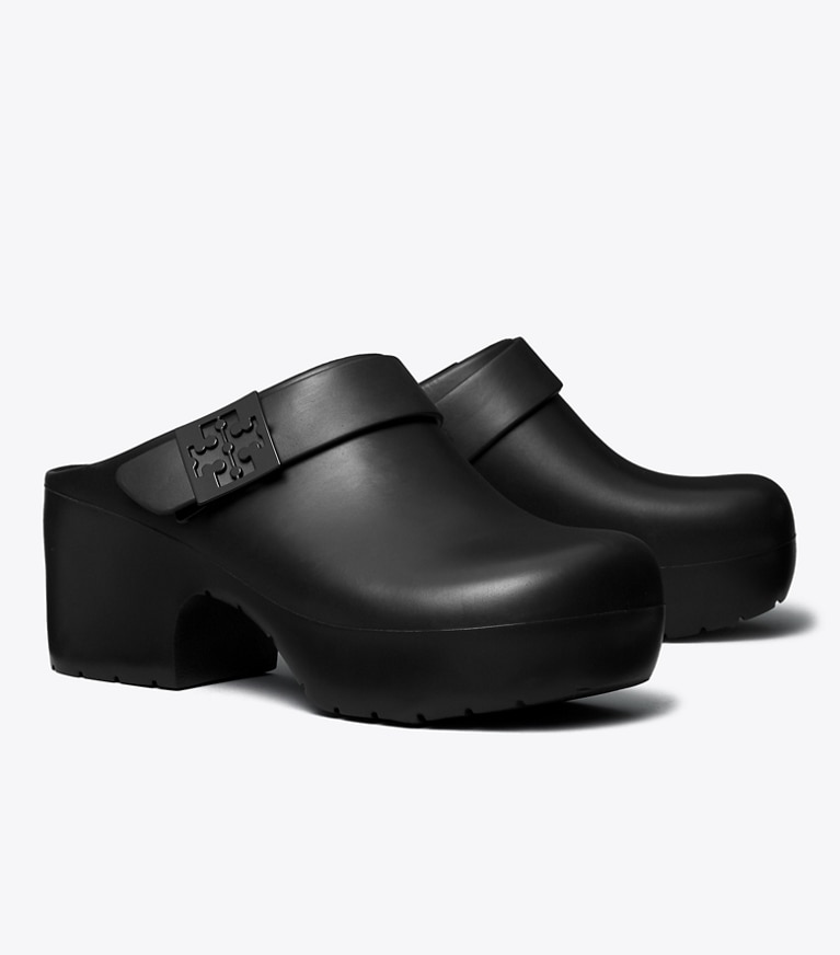 Tory Burch designer mocassins Sabot plateforme Mellow in PERFECT BLACK angle