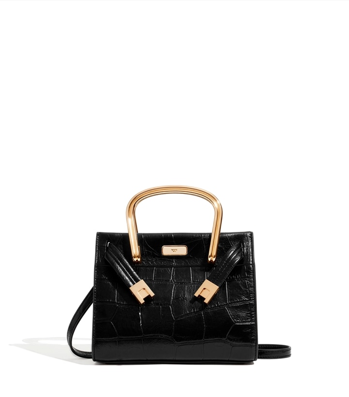 Sac Lee Radziwill en cuir embossé façon crocodile