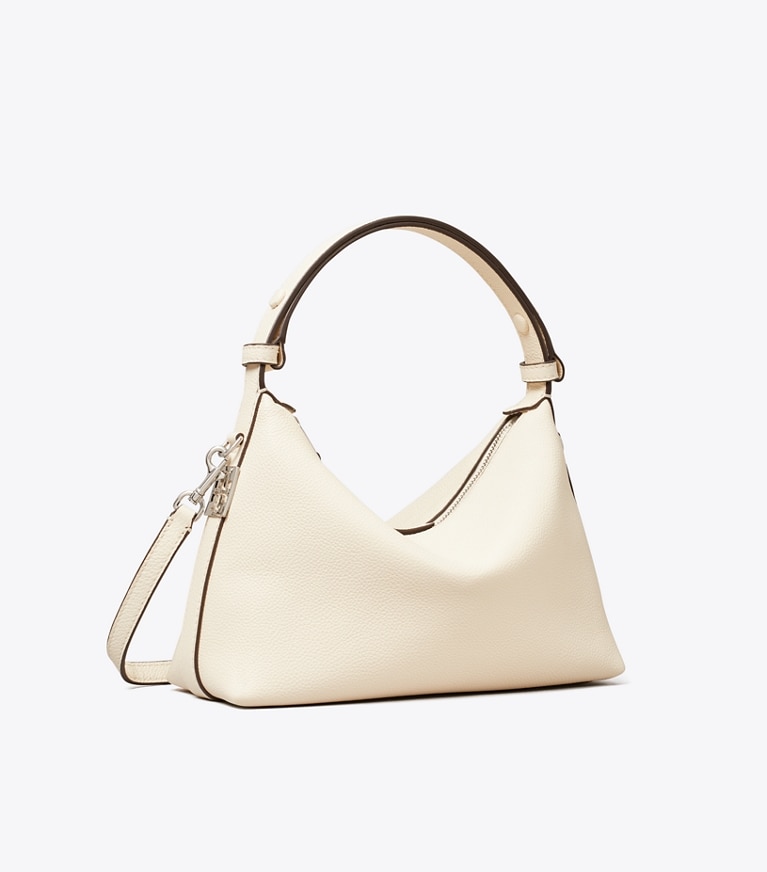 Tory Burch designer sacs porté épaule Sac porté épaule Mellow dans Light Cream angle