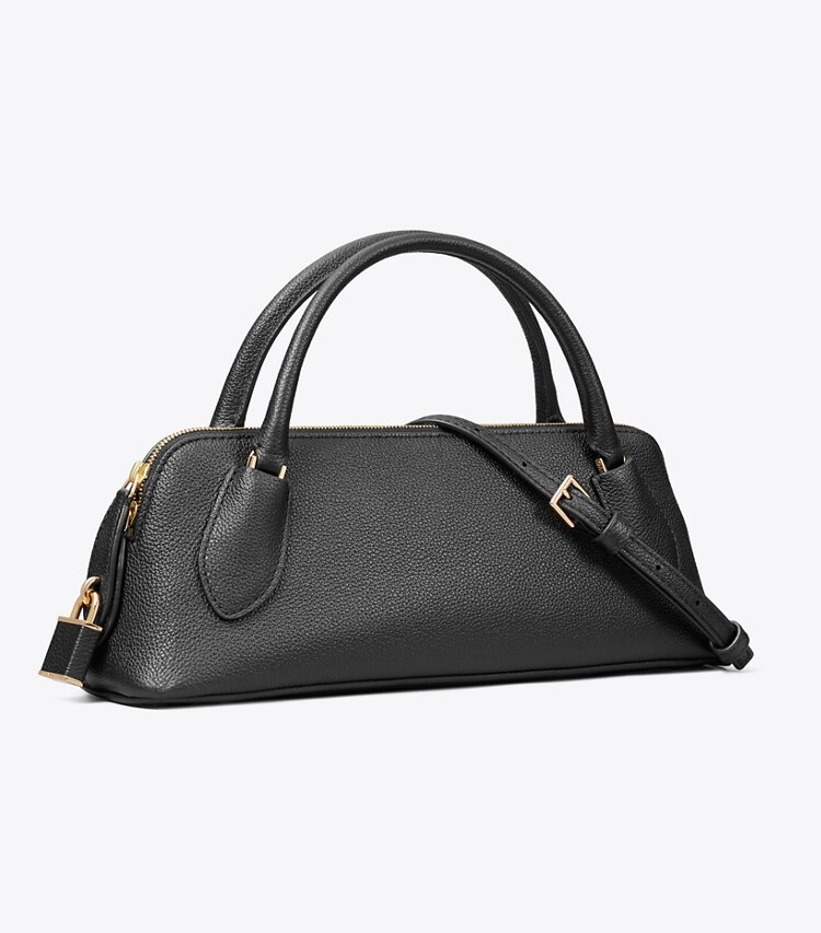 Tory Burch designer sacs à bandoulière Sac à anse Lock in BLACK angle