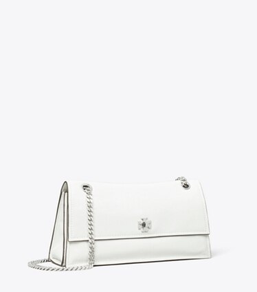 Tory Burch designer sacs porté épaule Sac à bandoulière à fermoir Kira dans BIANCO angle