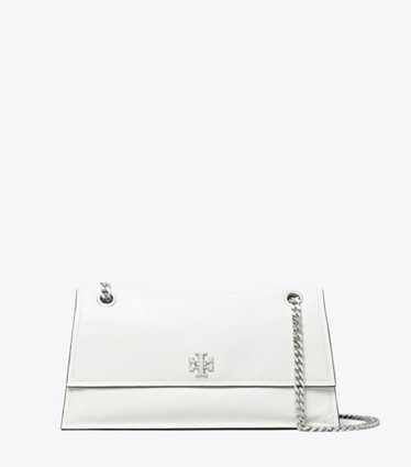 Tory Burch designer sacs porté épaule Sac à bandoulière à fermoir Kira dans BIANCO de face