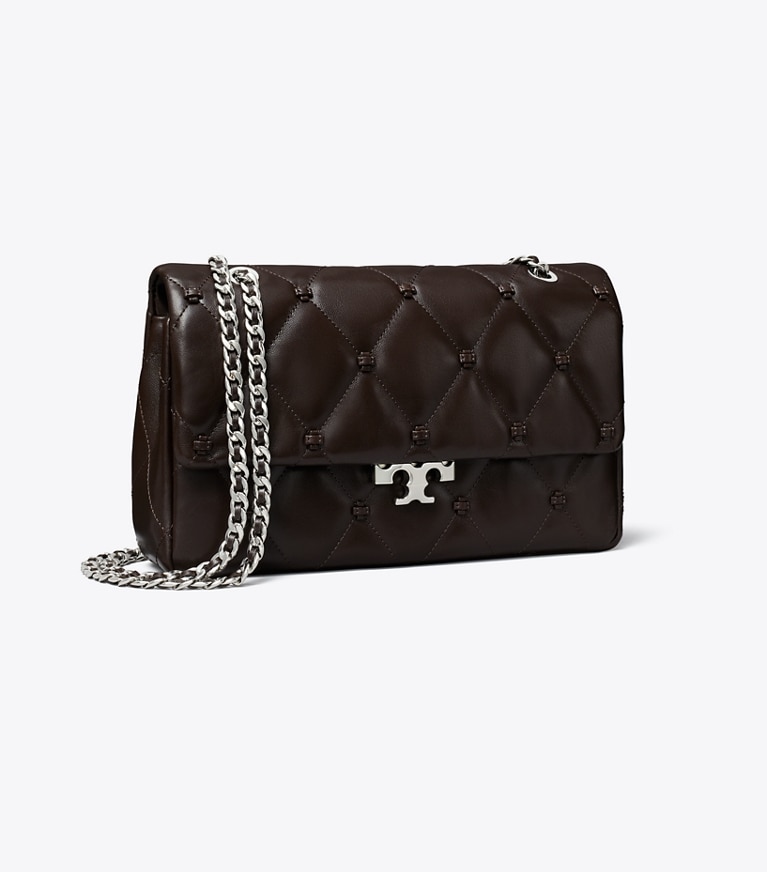 Tory Burch designer sacs porté épaule Sac à bandoulière Bunny Knot dans Cocoa angle