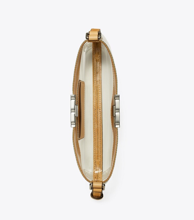 Tory Burch designer sacs porté épaule Sac à bandoulière Eleanor mince et transparent dans Clear vue du dessus