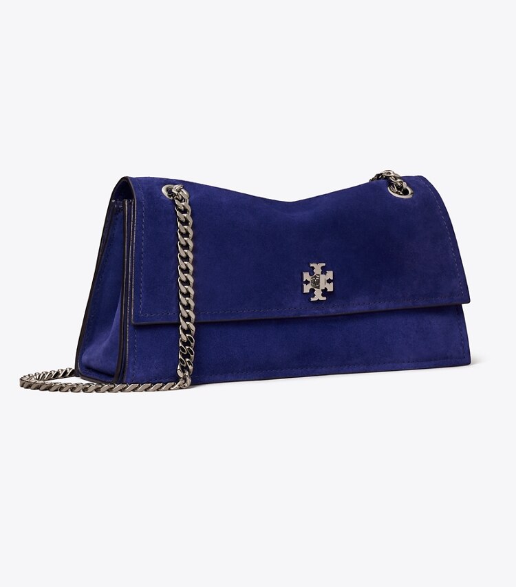 Tory Burch designer sacs porté épaule Sac à bandoulière Kira en suède à fermoir dans Ballpoint Blue angle