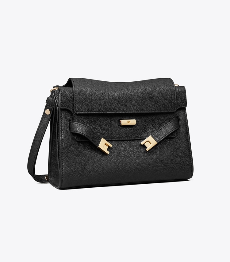 Tory Burch designer sacs porté épaule Sac à bandoulière Lee Radziwill  dans Black angle