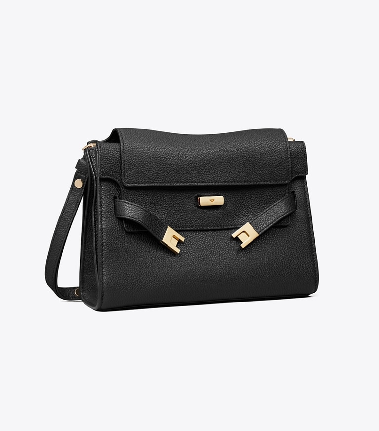 Tory Burch designer sacs porté épaule Sac à bandoulière Lee Radziwill  dans Black angle