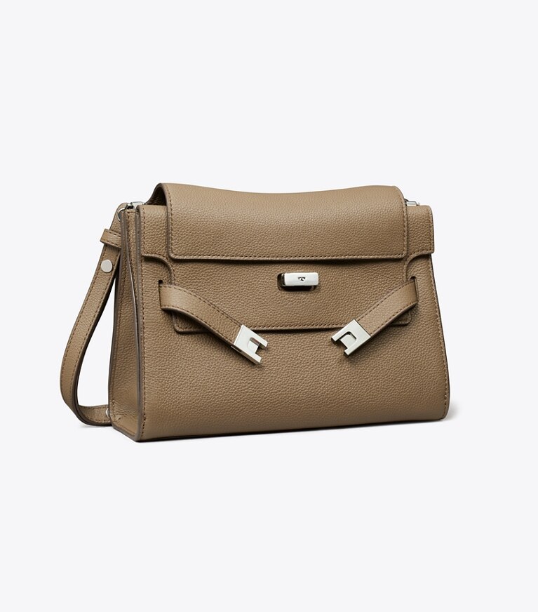 Tory Burch designer sacs porté épaule Sac à bandoulière Lee Radziwill  dans Wild Mushroom angle