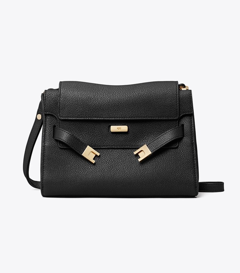 Tory Burch designer sacs porté épaule Sac à bandoulière Lee Radziwill  dans Black de face