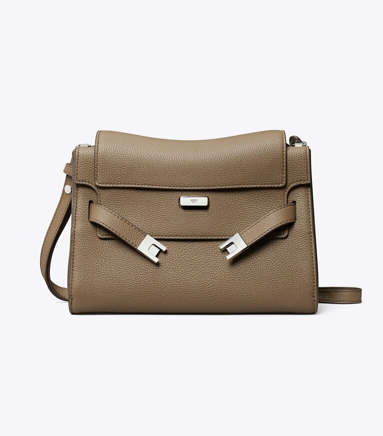 Tory Burch designer sacs porté épaule Sac à bandoulière Lee Radziwill  dans Wild Mushroom de face