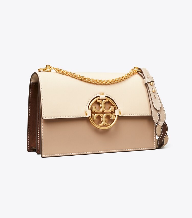 Tory Burch designer sacs porté épaule Sac à bandoulière Miller uni dans BRIE / ALMOND FLOUR angle