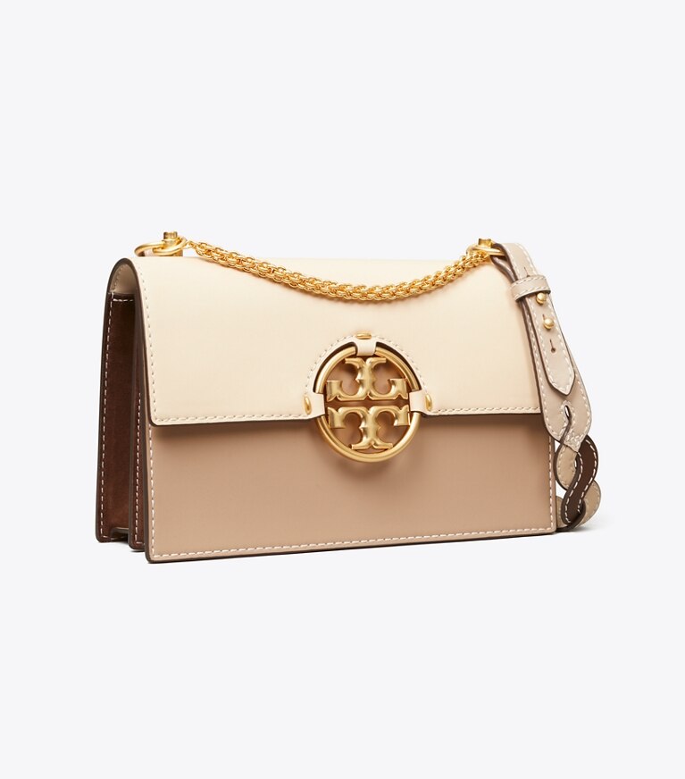 Tory Burch designer sacs porté épaule Sac à bandoulière Miller uni dans BRIE / ALMOND FLOUR angle