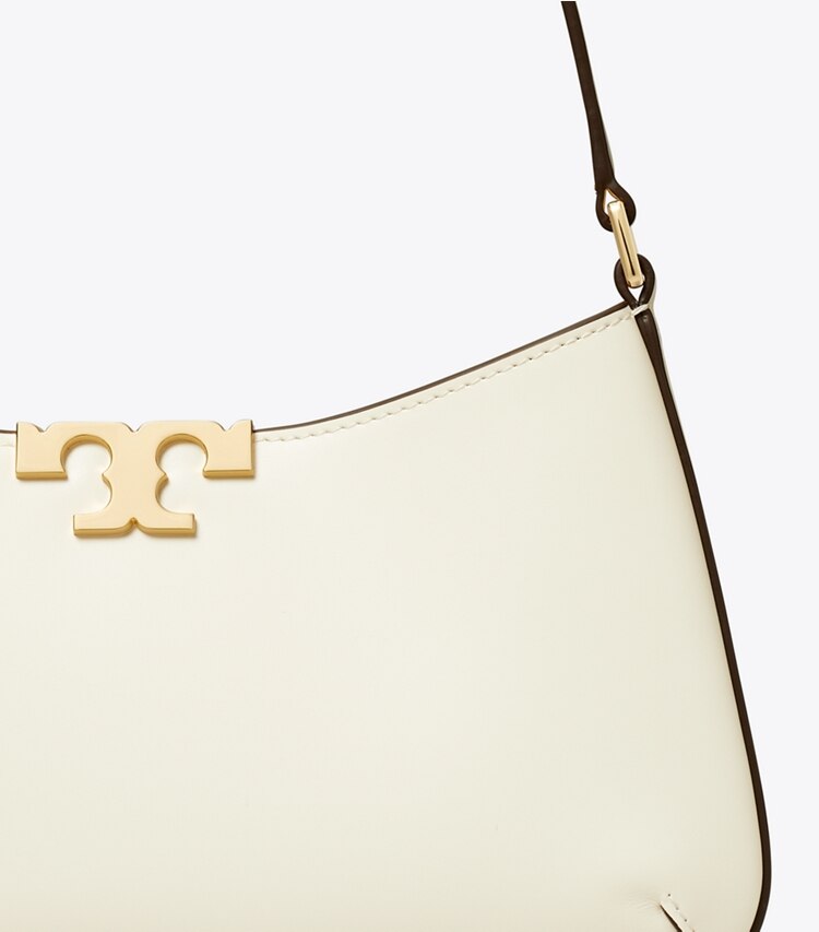 Tory Burch designer sacs porté épaule Sac à bandoulière mince Eleanor dans Warm White détails