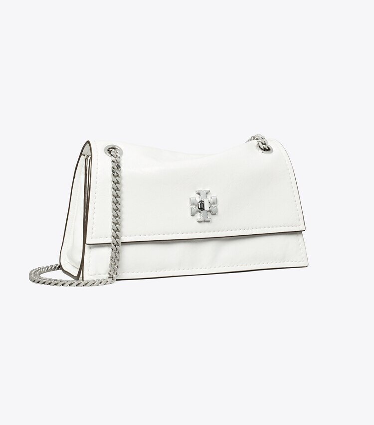 Tory Burch designer sacs porté épaule Sac à bandoulière mini Kira à fermoir dans BIANCO angle