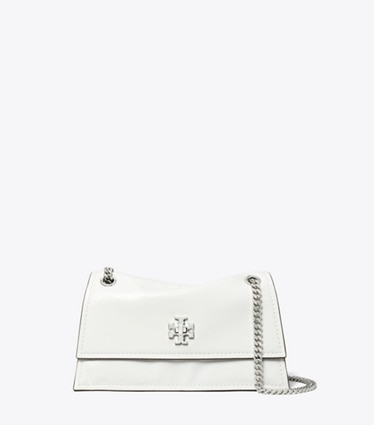 Tory Burch designer sacs porté épaule Sac à bandoulière mini Kira à fermoir dans BIANCO de face