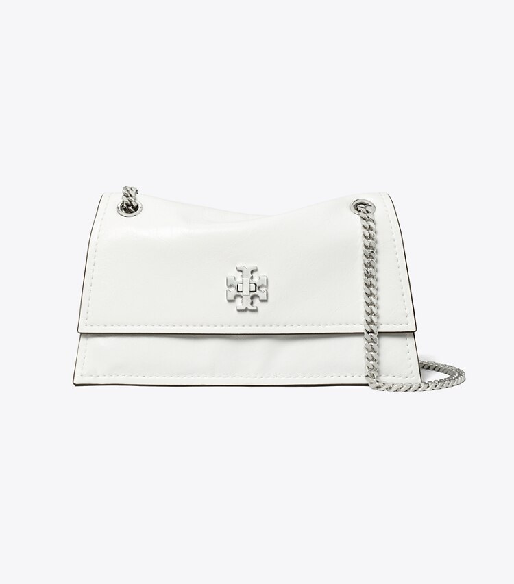 Tory Burch designer sacs porté épaule Sac à bandoulière mini Kira à fermoir dans BIANCO de face