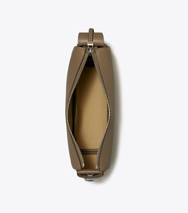 Tory Burch designer sacs porté épaule Sac à bandoulière Romy dans Wild Mushroom vue du dessus