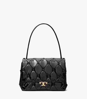 Sac à bandoulière Runway Bunny Knot en cuir verni