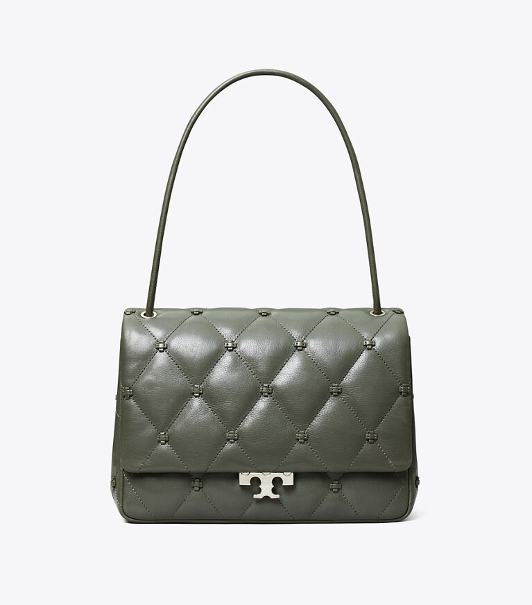 Tory Burch designer sacs porté épaule Sac à bandoulière Runway Bunny Knot dans Obsidian de face