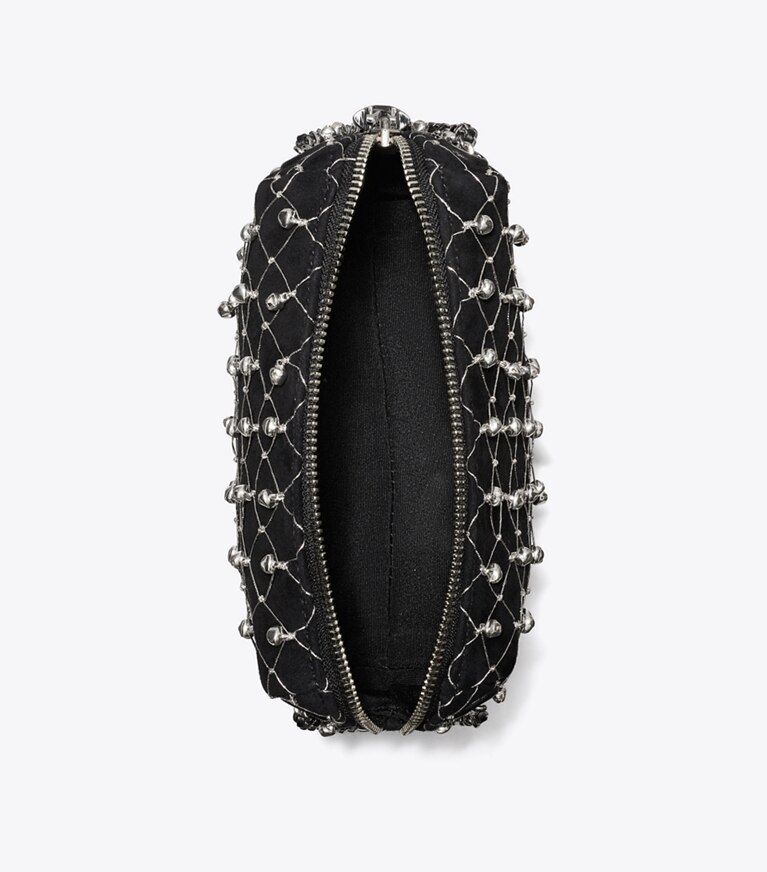 Tory Burch designer sacs à bandoulière Sac à bandoulière souple Bell Fleming dans Black vue du dessus