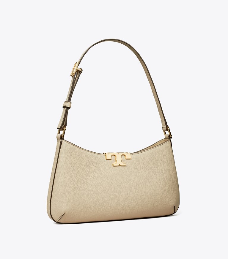 Tory Burch designer sacs porté épaule Sac à bandoulière souple et mince Eleanor dans Light Stone angle
