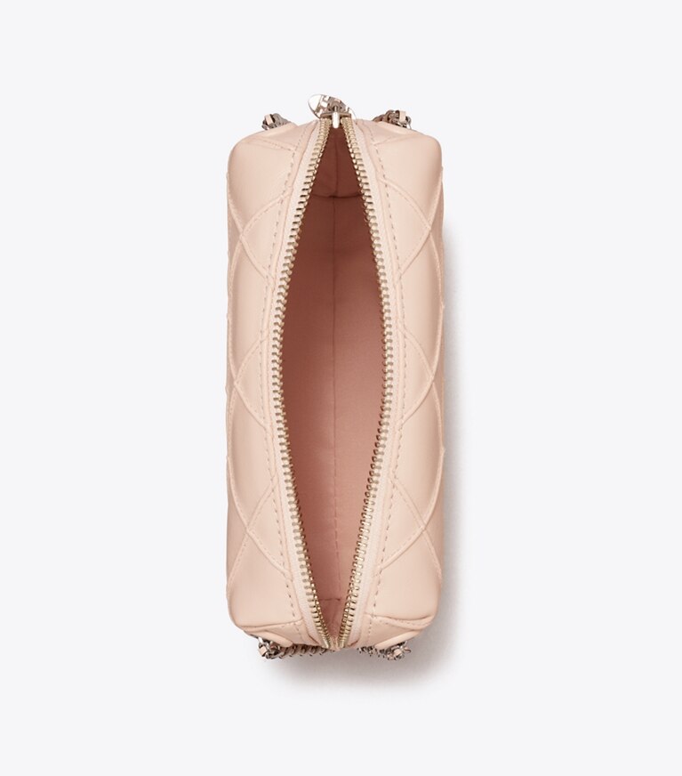Tory Burch designer sacs à bandoulière Sac à bandoulière souple Fleming dans Soft Pink vue du dessus