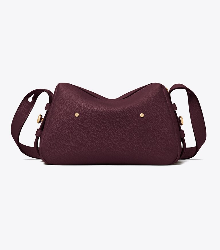 Tory Burch designer sacs à bandoulière Sac à bandoulière souple Romy dans Dark Carmine retour