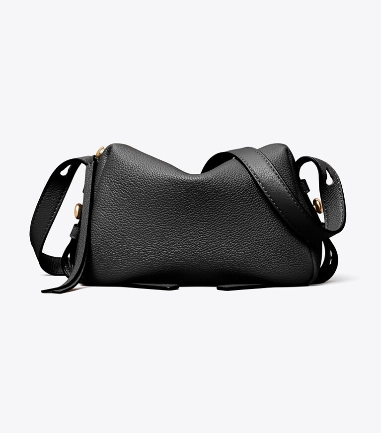 Tory Burch designer sacs à bandoulière Sac à bandoulière souple Romy in BLACK front