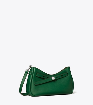 Tory Burch designer sacs à bandoulière Sac à bandoulière zippé Romy in Dark Kale angle