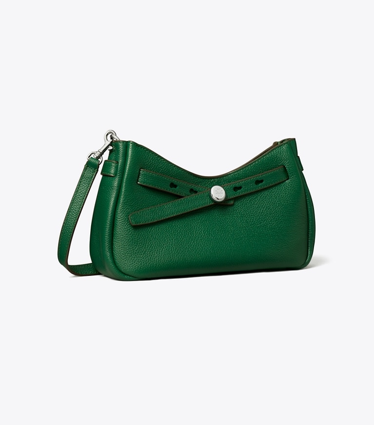 Tory Burch designer sacs à bandoulière Sac à bandoulière zippé Romy in Dark Kale angle
