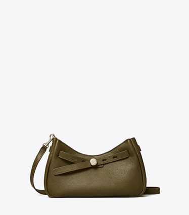 Tory Burch designer sacs à bandoulière Sac à bandoulière zippé Romy in Dark Olive front