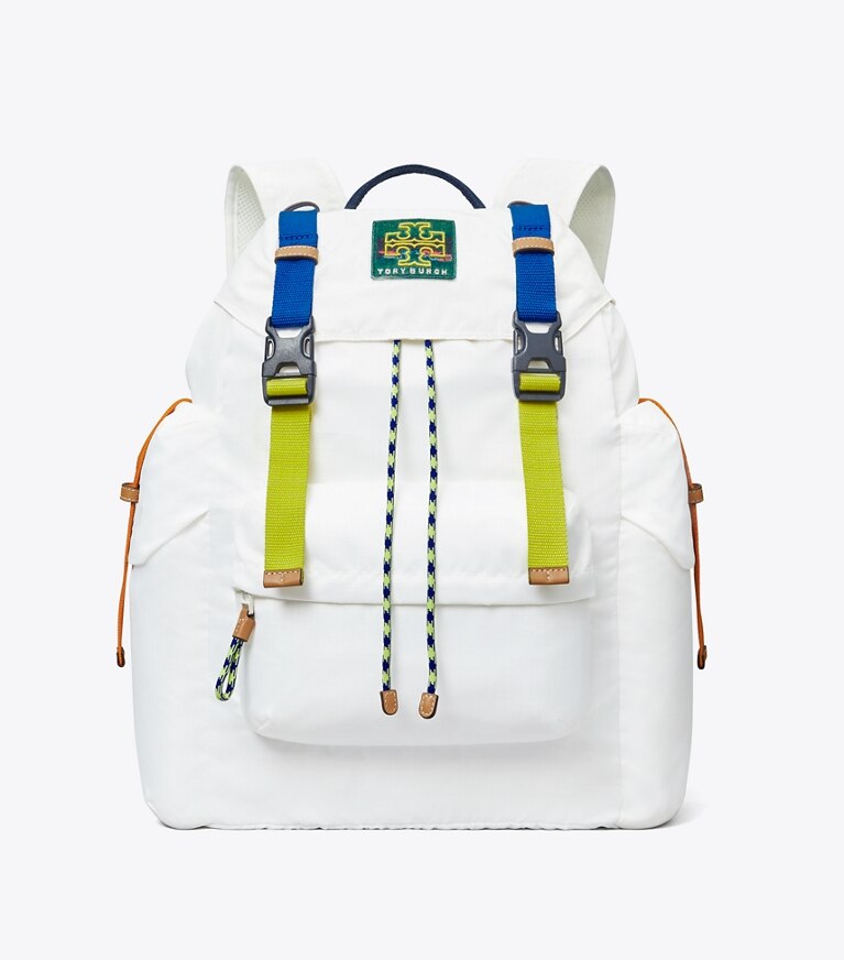Tory Sport designer sacs à dos Sac à dos en tissu ripstop in Snow White front