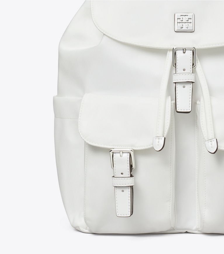 Tory Burch designer sacs à dos Sac à dos Virginia in Snow White angle