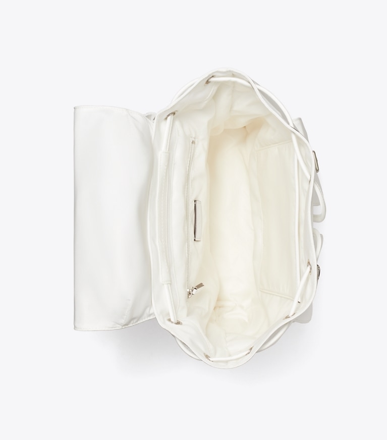 Tory Burch designer sacs à dos Sac à dos Virginia in Snow White angle