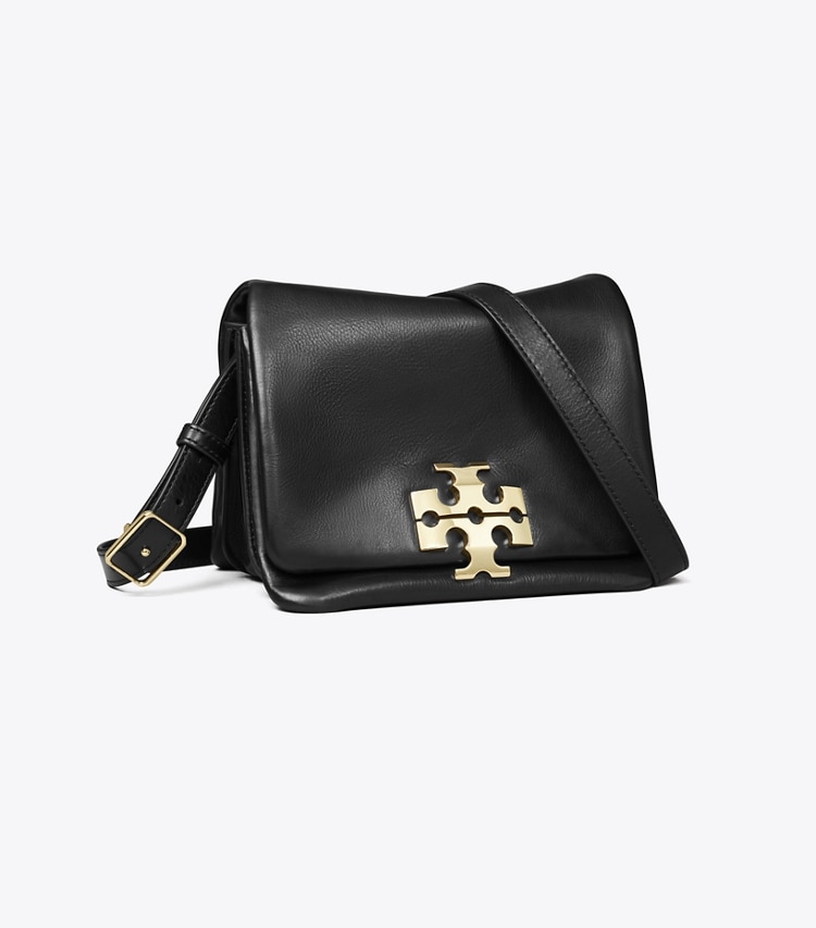 Tory Burch designer sacs porté épaule Sac épaule Charlie in BLACK/GOLD angle