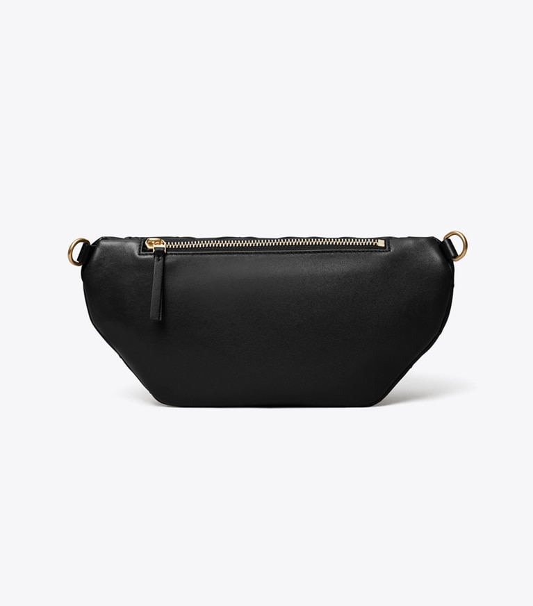 Tory Burch designer sacs banane Sac banane souple Fleming dans Black retour
