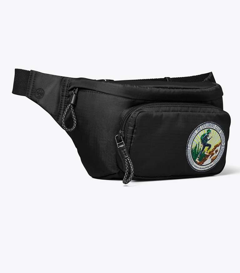 Tory Burch designer sacs banane Sac banane The Explorers Club dans Black angle