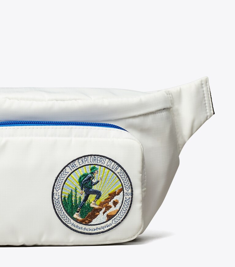 Tory Burch designer sacs banane Sac banane The Explorers Club dans White détails