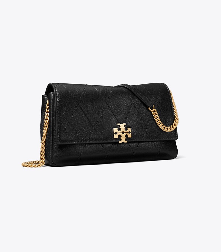 Tory Burch designer sacs à bandoulière Sac bandoulière Charlie matelassé à chaîne in Black angle