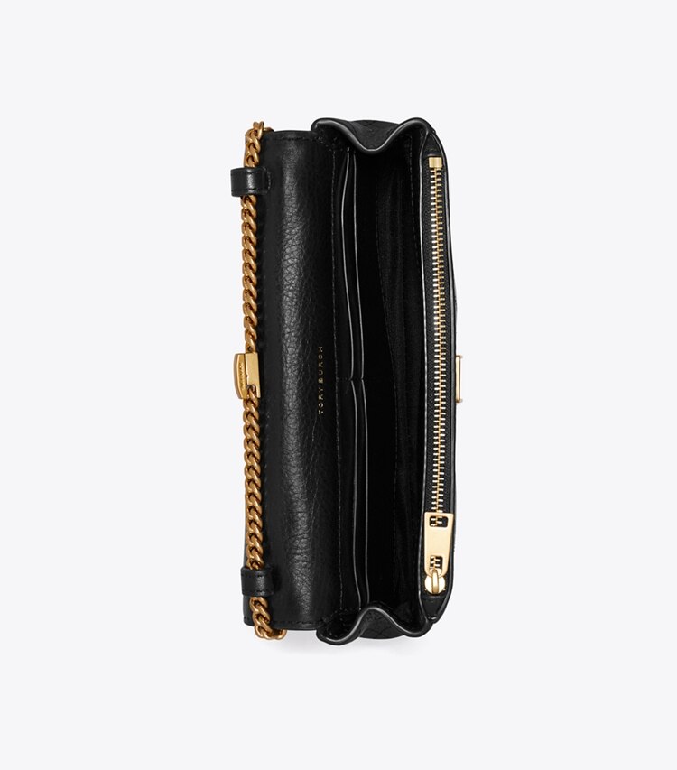 Tory Burch designer sacs à bandoulière Sac bandoulière Charlie matelassé à chaîne in Black dessus