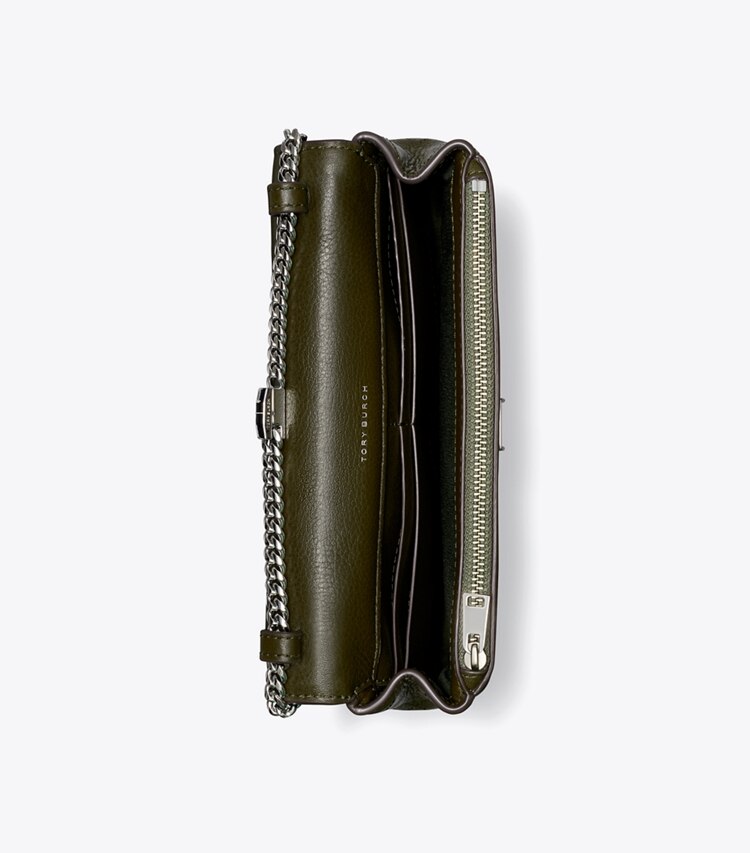Tory Burch designer sacs à bandoulière Sac bandoulière Charlie matelassé à chaîne in Dark Olive dessus