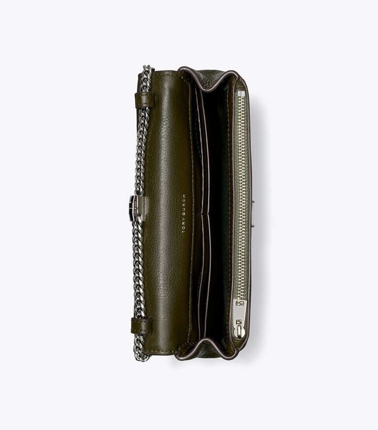 Tory Burch designer sacs à bandoulière Sac bandoulière Charlie matelassé à chaîne in Dark Olive dessus