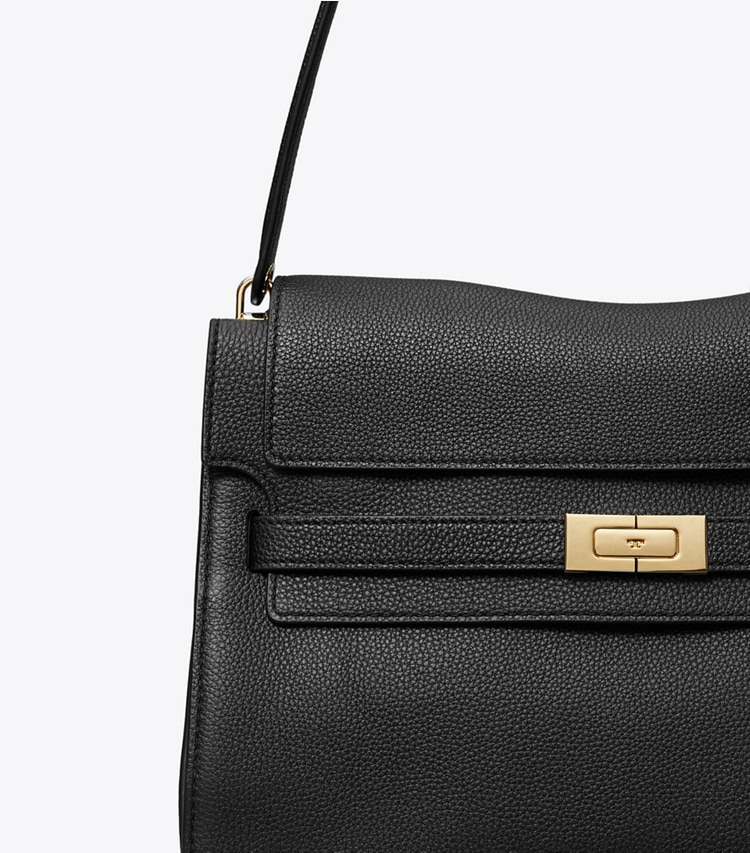 Tory Burch designer sacs porté épaule Sac bandoulière large Lee Radziwill dans Black détails